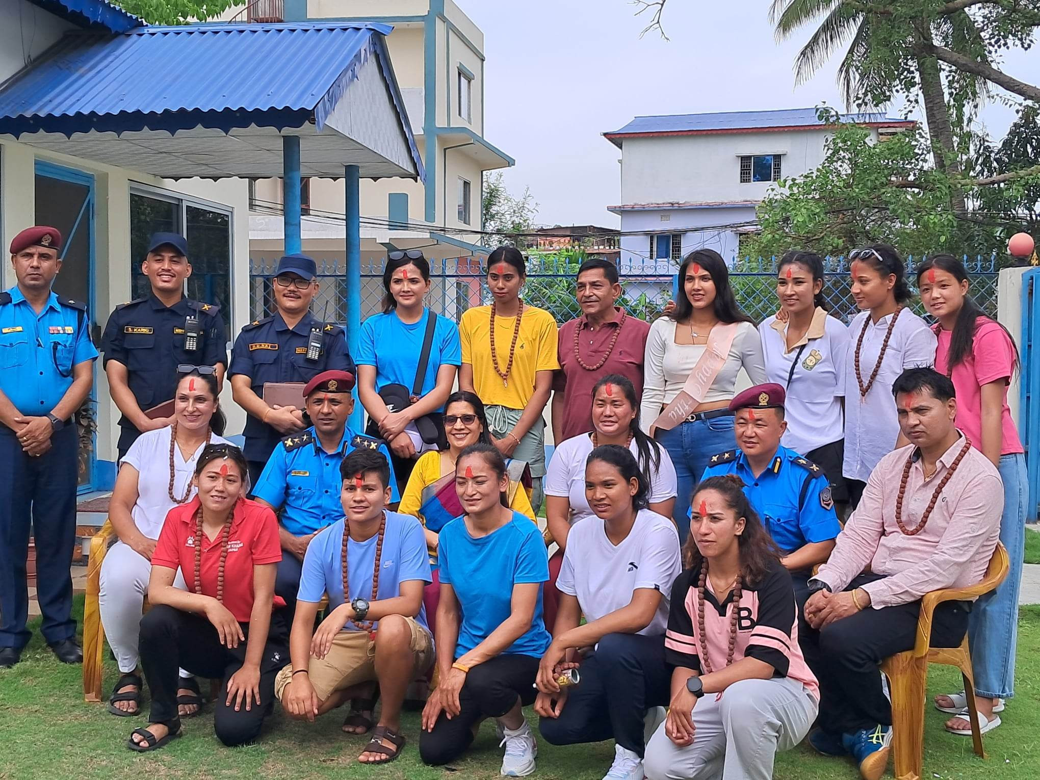 महिला भलिबल खेलाडीहरुलाई सम्मान कार्यक्रम