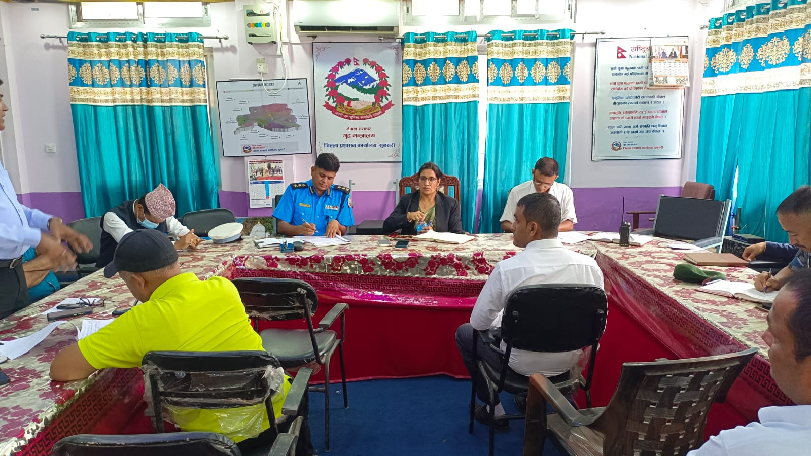 राजमार्ग (सडक) मा हुने अवरोध हटाउन बनेको समितिको बैठक