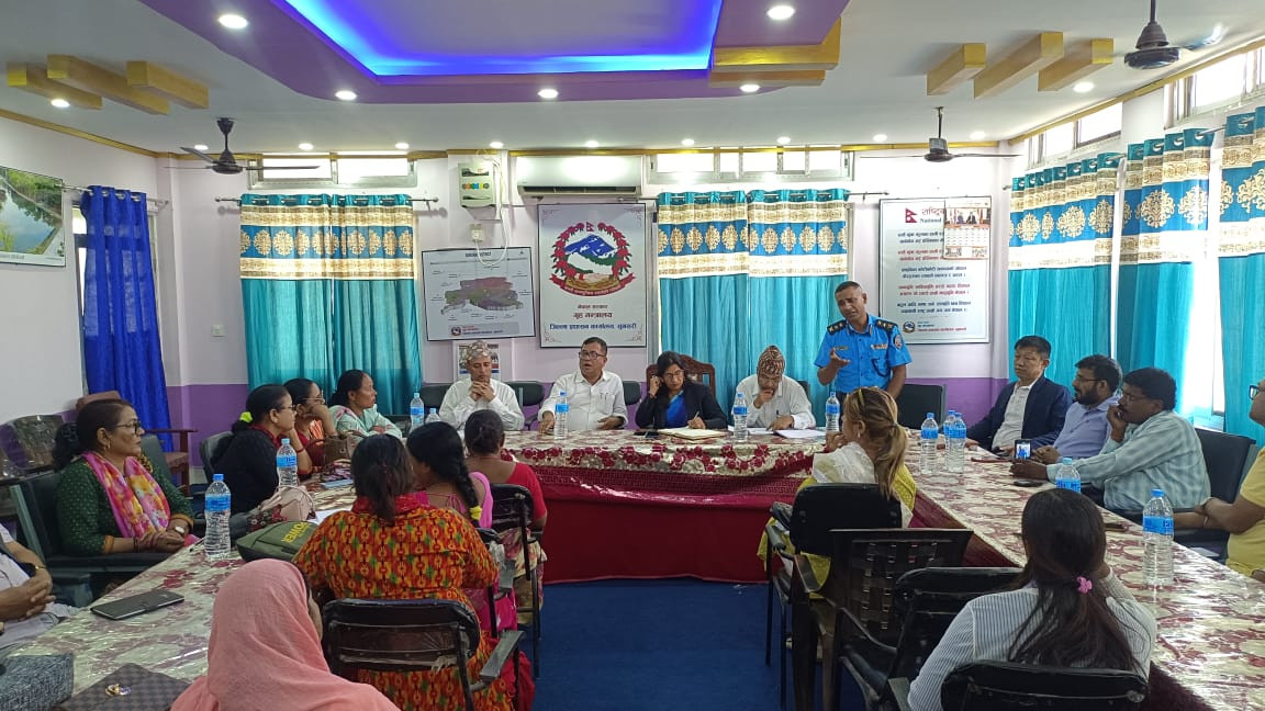 सप्ताहाव्यापीरुपमा लागु औषध दुरुपयोग तथा अवैध ओसार विरुद्धको अन्तर्राष्ट्रिय दिवस मनाउने सन्दर्भमा बैठक