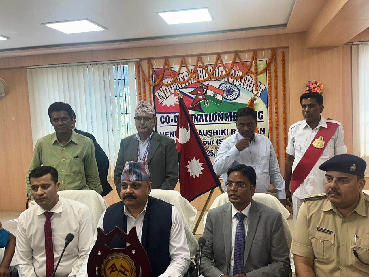 Meeting of the Nepal-India Border District Security Committee held at Kaushiki Bhavan, Birpur, India on 10/01/2082